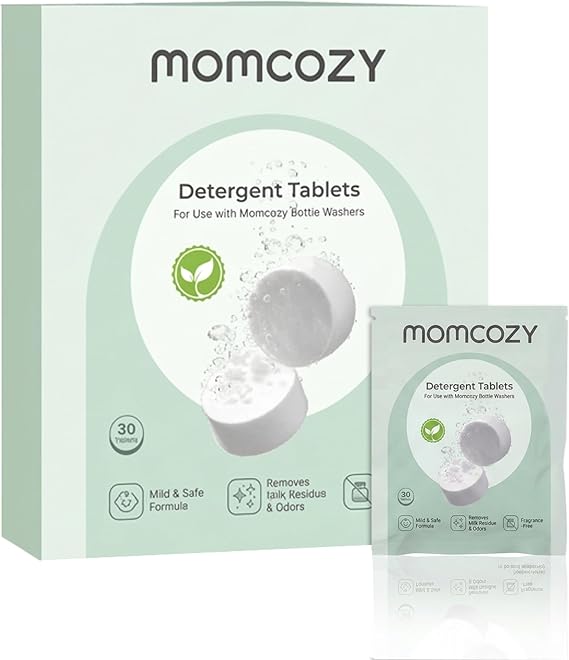 Momcozy Official Detergent Tablets for Momcozy Baby Bottle Washers, 30 Tablets