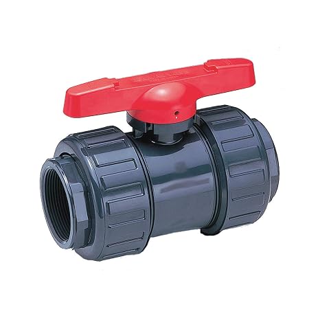 2" Socket x Thread PVC Ball Valve 2-Way