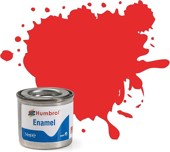 Humbrol AA7105 209 Fluorescent Fire Orange Gloss - 14ml Enamel Paint