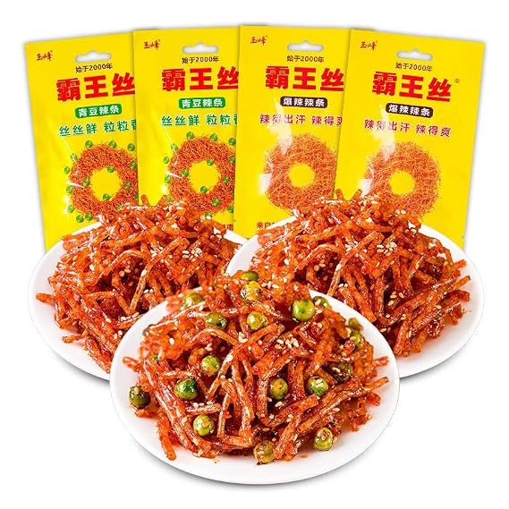 Handmade spicy strips, Mala spicy silk latiao , spicy mala spicy silk latiao, Konjac cool, snack spicy silk, Big gluten,hot slices,Vegetarian Snacks,Sweet and spicy gluten (Mix and Match Spicy Strips,2bags)