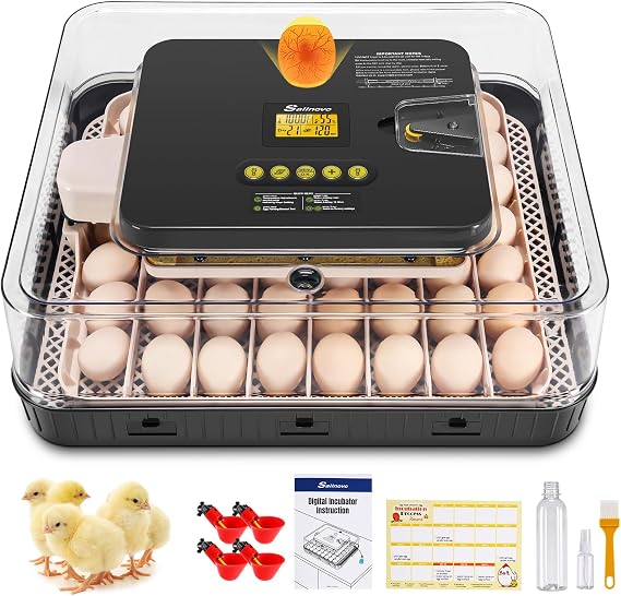 Sailnovo 56 Egg Incubator for Hatching Eggs with Automatic Egg Turning Gray