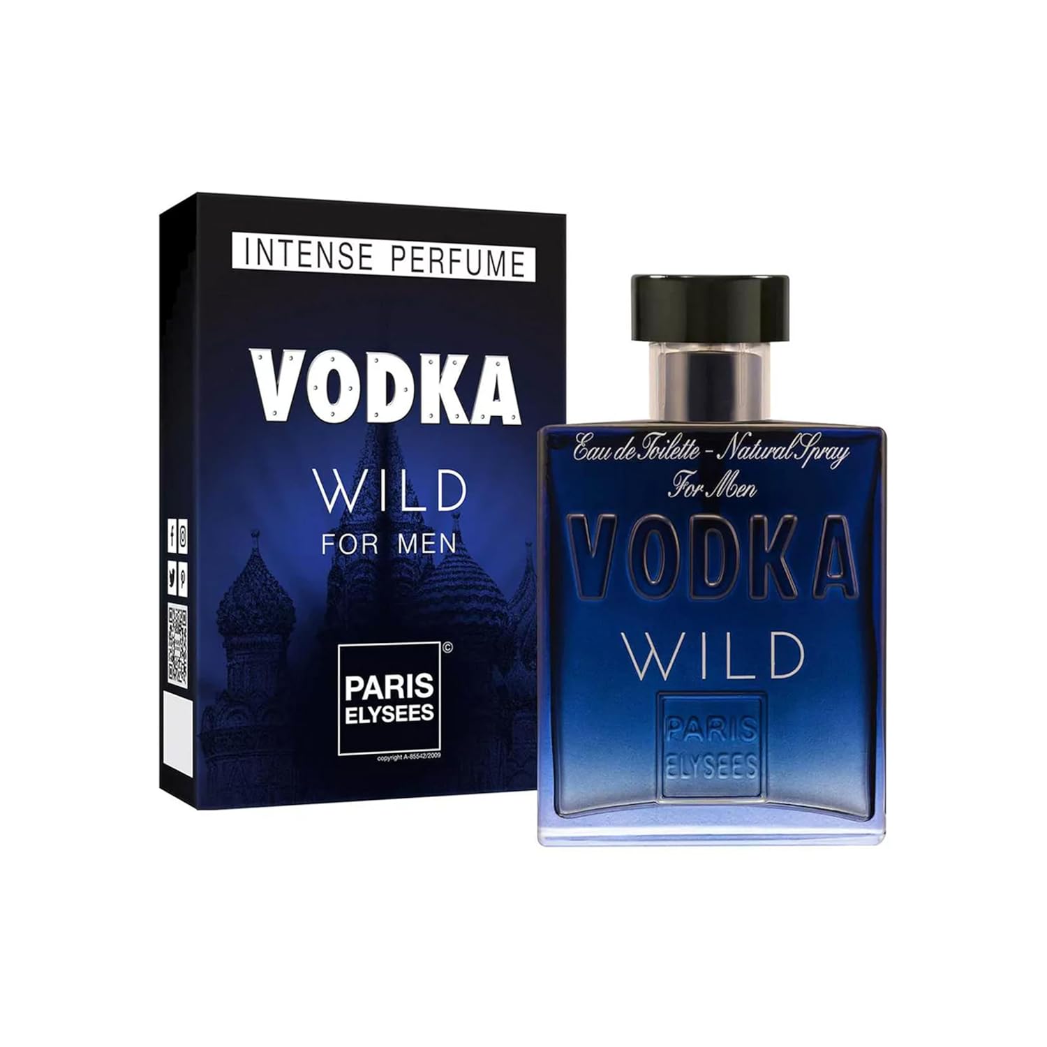 PARIS ELYSEES - Vodka Wild - Eau de Toilette - Perfume for Men - Aromatic & Woody - Orange Bergamot - Perfume Men - 100 ml