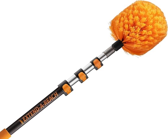 4-13 ft Cobweb Duster with Extension Pole 20 Foot High Reach