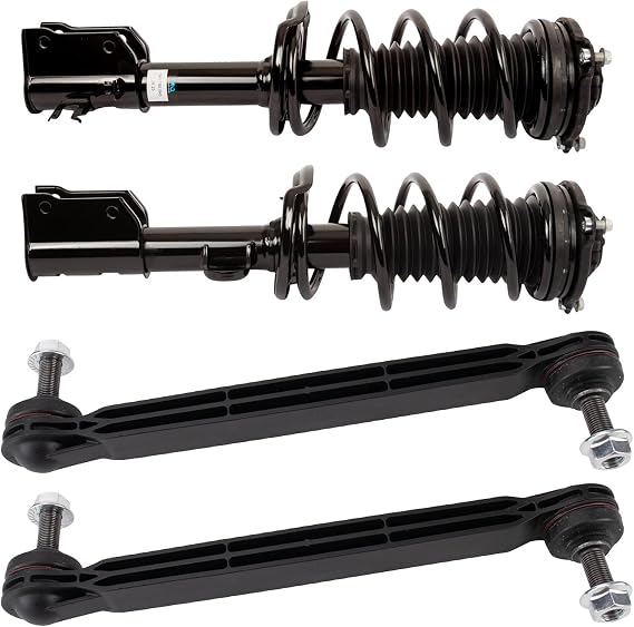 Front Susp Kit Strut & Coil Spring Assy Sway Bar Link