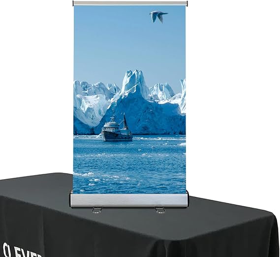 NANYANG 24"x40" Standard Retractable Roll Up Banner Stand with Padded Canvas Bag(Stand Only)
