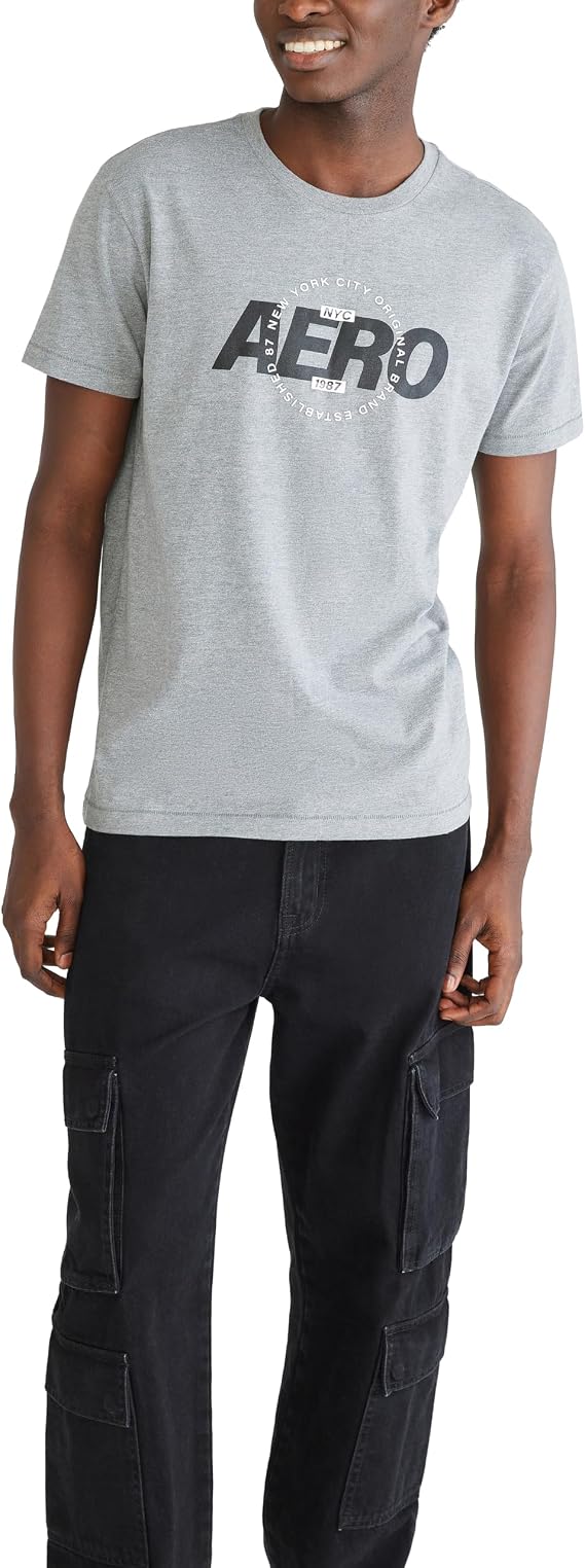 Aeropostale Men's Circle Short Sleeve Tee