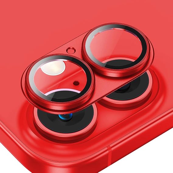 Microcase Iphone 16/16 Plus Kamera Camı Lens Koruyucu Halka Set - AL3130 (Gümüş)