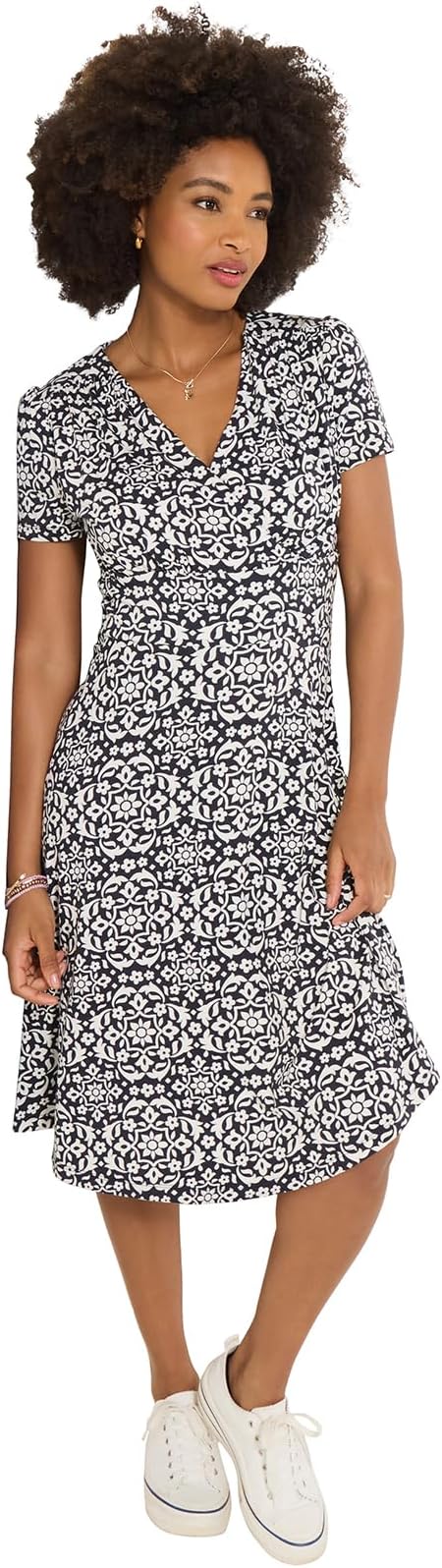 Joe Browns Women's Monochrome Floral Print Jersey Dress