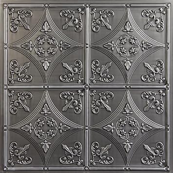 Cathedral Ceiling Tile (24" x 24") (Antique Nickel)