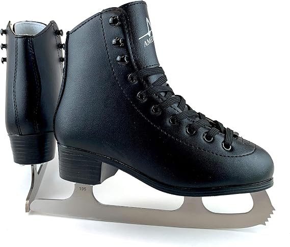 American Athletic Shoe Men's Leather Lined Figure Skates