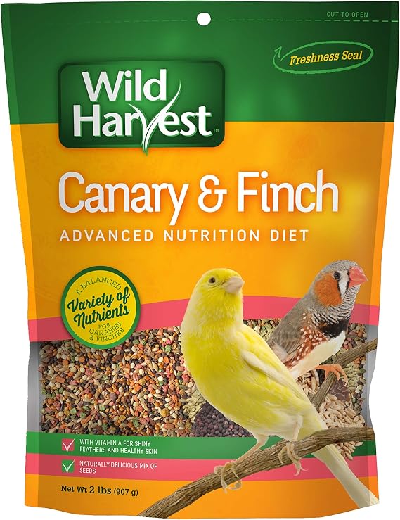 Wild Harvest Advanced Nutrition Bird Food For Canary & Finch, 2 lbs
