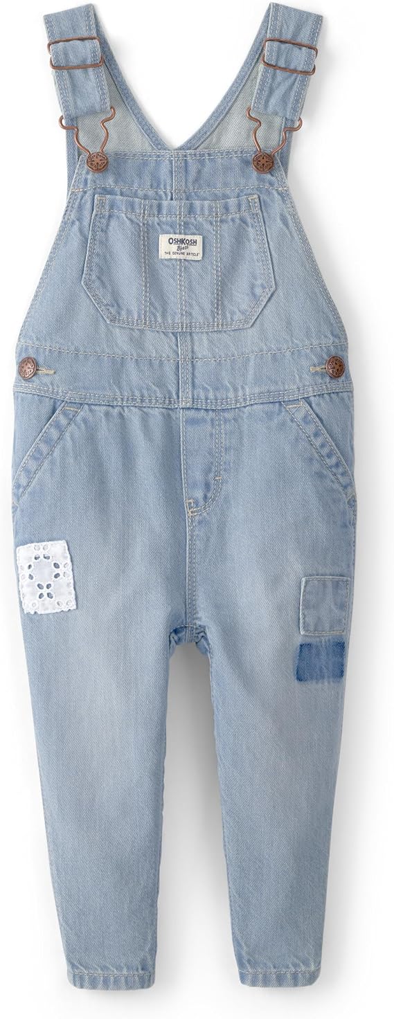 OshKosh B'gosh Girl World's Best Overalls, Blue, 6M