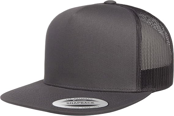 Flexfit/Yupoong Classic Trucker Cap Hat, Charcoal, OSFA