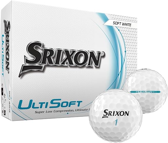Srixon UltiSoft 4 & 5 - Ultra Soft Golf Ball, Low Compression for Unmatched Feel M, aximum Distance & Enhanced Control, FastLayer CoreA, dvanced Aerodynamics