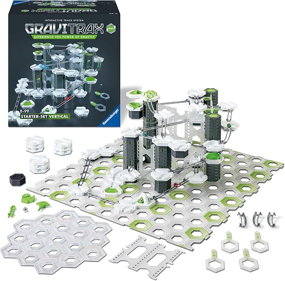 Ravensburger GraviTrax PRO Vertical Starter Set - Gravity & Magnetic Marble Game - Challenging STEM Toy for Kids - Brain-Building, Educational Gift - Critical Thinking & Problem Solving - Age 8+