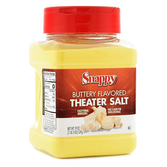 Snappy Butter Popcorn Seasoning, 19 oz, Movie Theater-Style Buttery Salt Blend