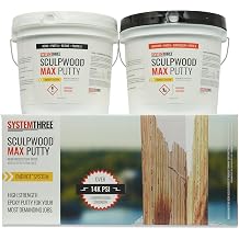 System Three SculpWood Max Putty, 2-Gallon Kit