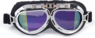 FOCUSSEXY NEW Goggles Motorcycle Car Vintage Racer Classic British Motorcycle Glasses