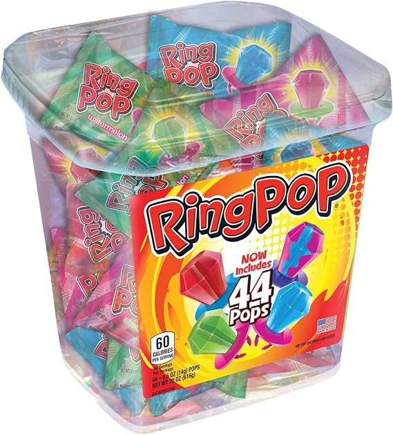 Ring Pop 0.5 Oz Wholesale, (44 - Pack)