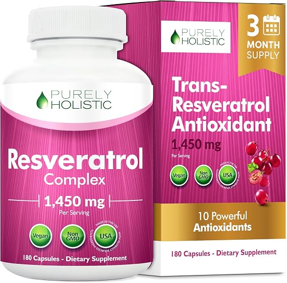 Resveratrol Supplement 1450mg, Extra Strength Trans Resveratrol Complex