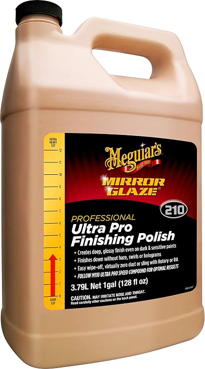 Meguiar's Mirror Glaze 210 Professional Ultra Pro Finishing Car Polish 3.79L M21001