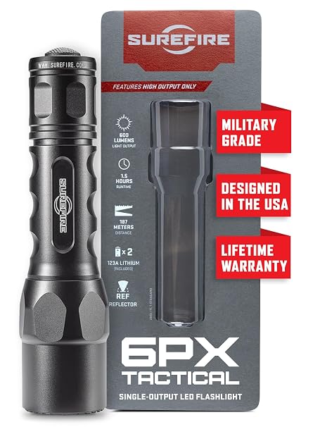 SUREFIRE Surefire LED Light 6PX Tactical Black 6PX-CBK