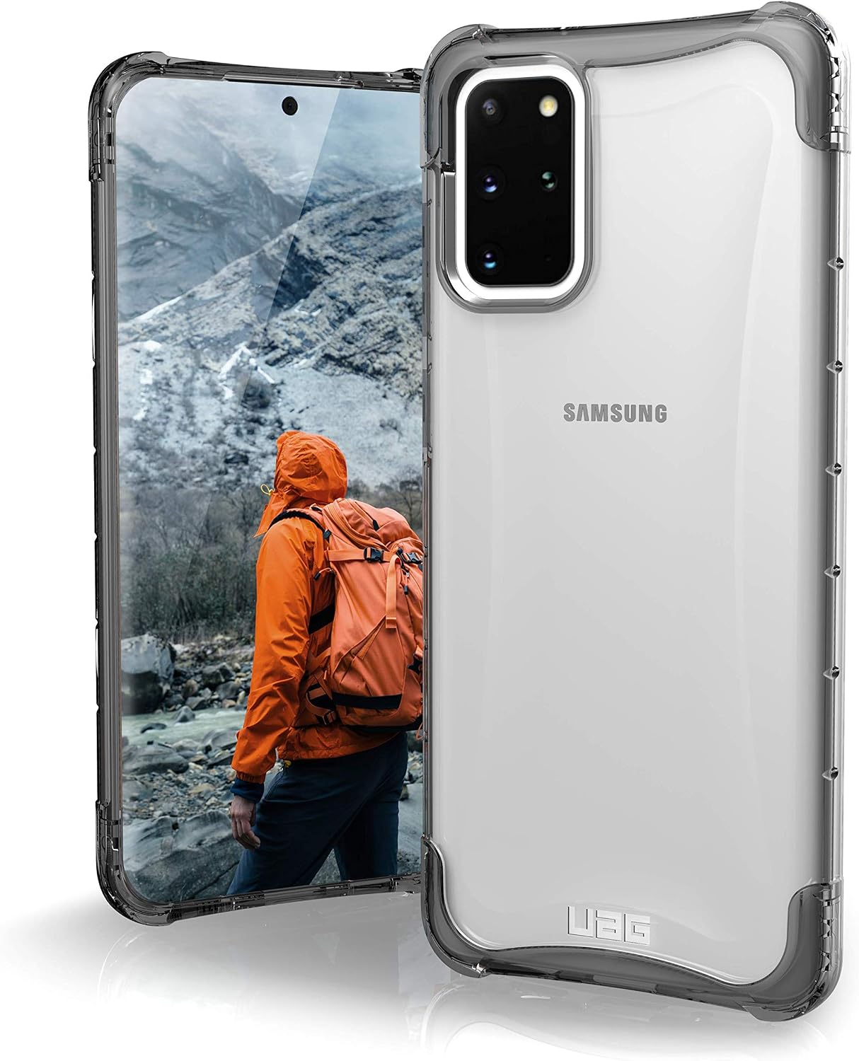 URBAN ARMOR GEAR UAG Samsung Galaxy S20 Plus [6.7-inch Screen] Plyo [Ice] Translucent Impact Resistant Feather-Light Military Grade Drop Tested Case
