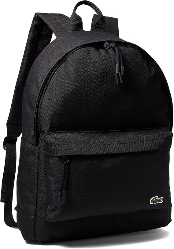 Lacoste Unisex Neocroc Backpack, Black, One Size