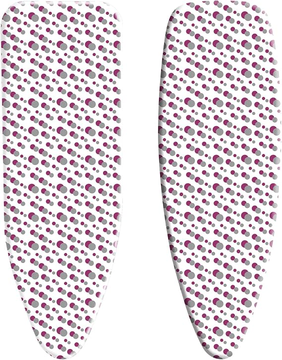 Minky Homecare SmartFit Supersize Reflector Ironing Board Cover with Heat Reflective Surface Fits Extra Large Ironing Boards up to 57 x 21 Inches (White/Multicolor)