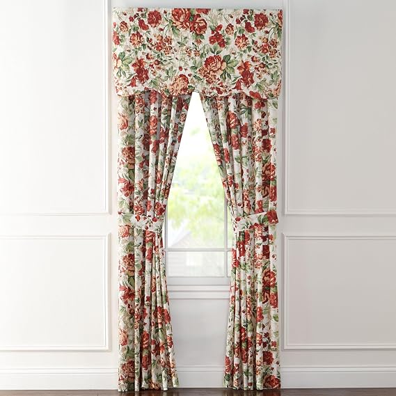 BrylaneHome Florence Panel Set with Tiebacks