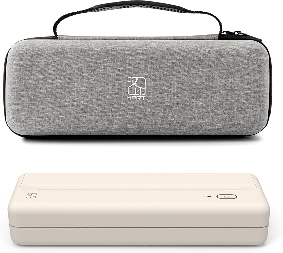 HPRT Travel Business Portable Mobile Printer MT810 with Case, Thermal Inkless Home Use Compact Printer, Bluetooth Wireless Printer Compatible with iOS Android Phone & Laptop