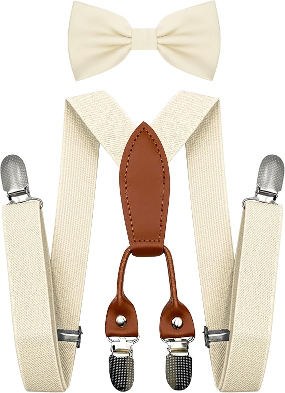 Baby Boy Suspenders and Bow Tie, Kids Bowtie and Suspenders