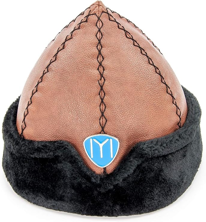 ihvan online Turkish Ottoman Bork Hat, Ertugrul Faux Leather Fur Winter Cap