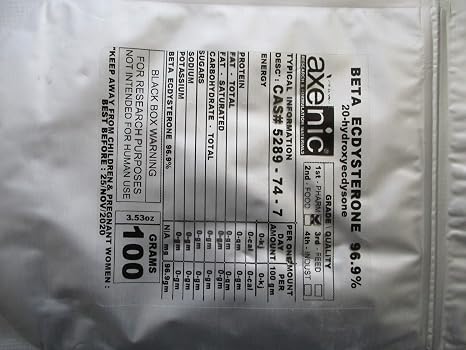 100 Grams BETA ECDYSTERONE 96.9%, 20-Hydroxyecdysone Powder