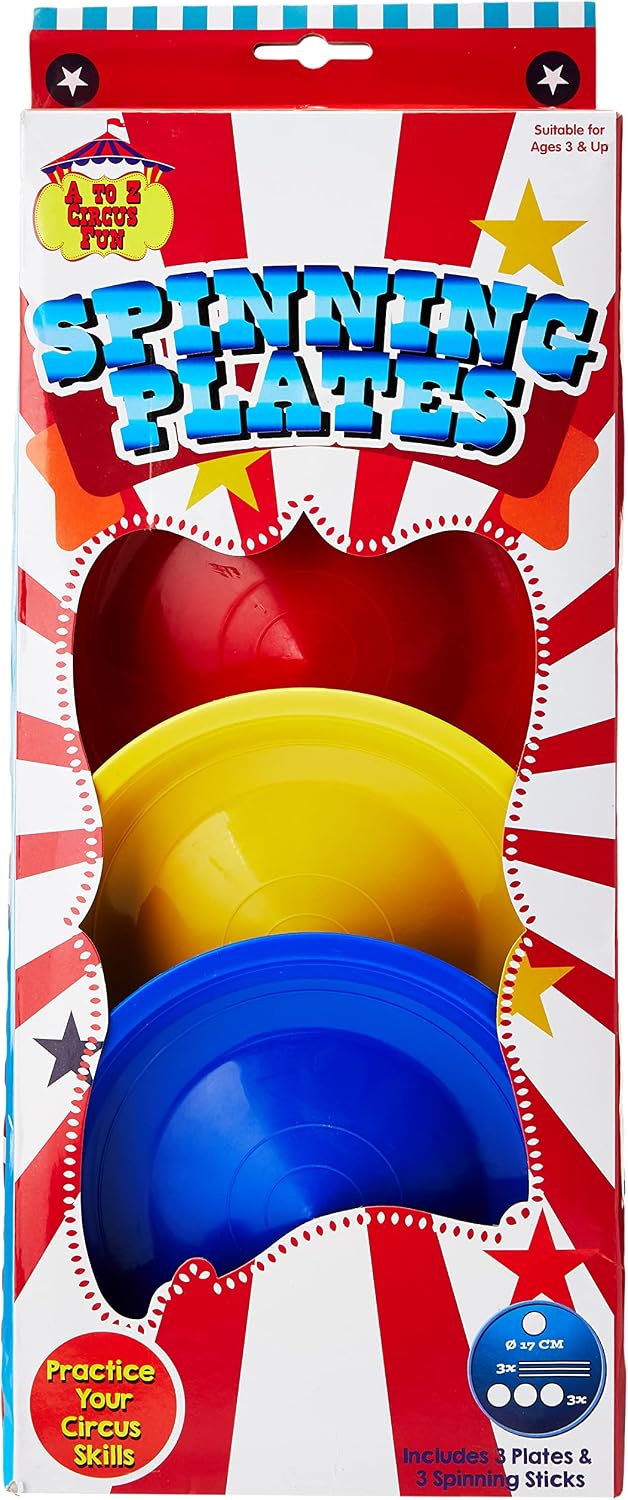Atoz 01618 Spinning Plates, Multicolor, Packaging May Vary