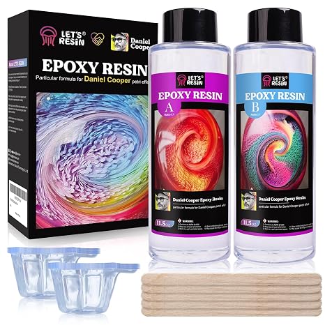 LET'S RESIN Bubble Free Epoxy Resin, 23oz Clear Resin for Petri Effects