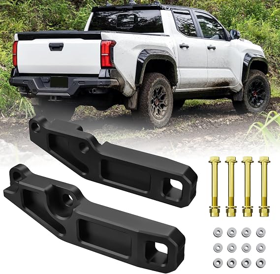 Rear Recovery Points for Tacoma 2024 2025 2026 OEM PT989-35245-03,Rear Tow Hooks Compatible with Toyota Tacoma Accessories 2024-2026 (Black)