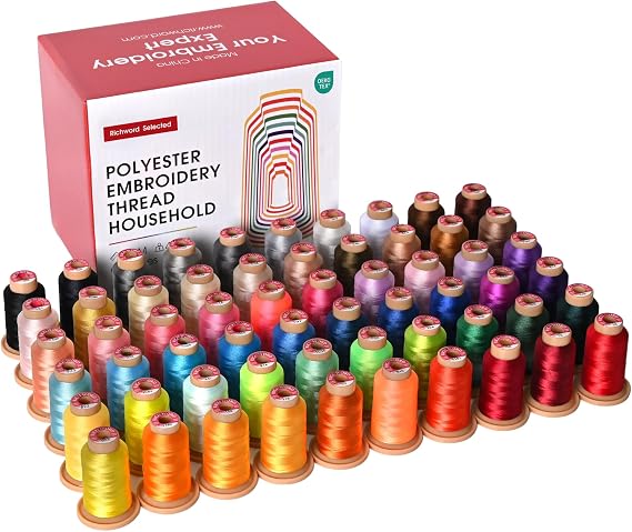 Poolin Embroidery Machine Thread Kit 60 Colors