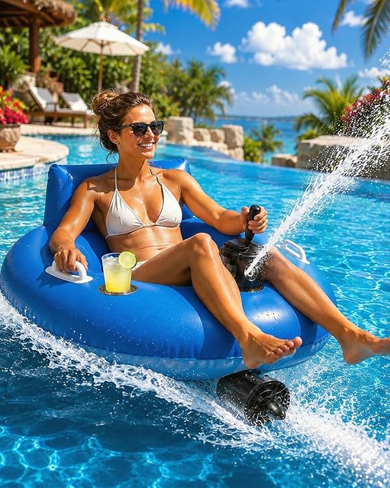 Motorized Lazy Float, Fast Pool Floats with Remote Control