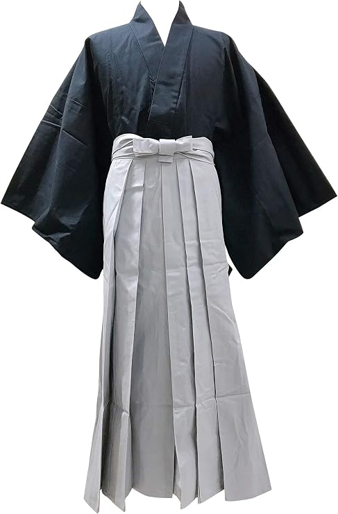 Edoten Japanese Samurai Hakama Uniform NV-GY M