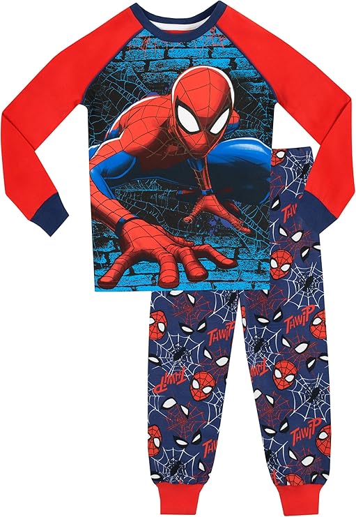 Spiderman Boys' Pajamas Size 6 Blue