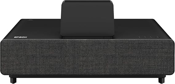 Epson EpiqVision Ultra LS500 Laser Ultra Short Throw Projector, 4000 lumens, 4K PRO-UHD, HDR, Android TV, Google Assistant, HDMI 2.0, built-in speakers - Black (Renewed)
