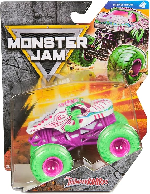 Monster Jam 2025 Official 1:64 Diecast Truck Series 42 Nitro Neon ThunderROARus