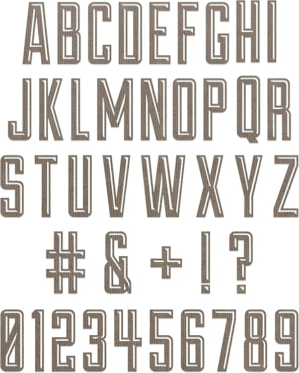 Sizzix Thinlits Die Set 41PK Alphanumeric Emporium by Tim Holtz, 666282