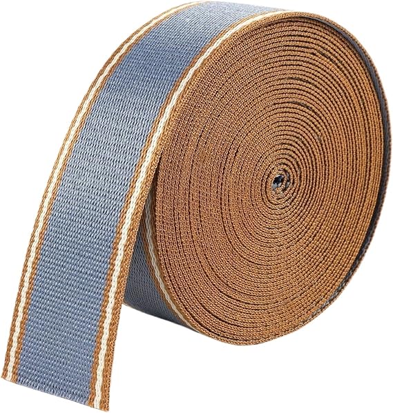 Bag Strap 5 Yards Striped Webbing Nylon Belt Strap Purse Straps Ribbon(Color6)