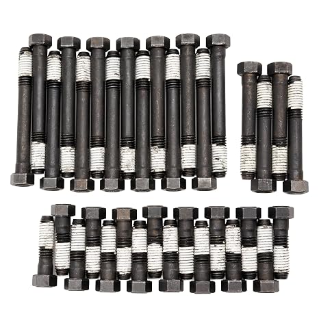 Small Block V8 Head Bolt Set (1966-1997) | Complete Engine Replacement Bolts | 5/8" Hex Head with Teflon Coating