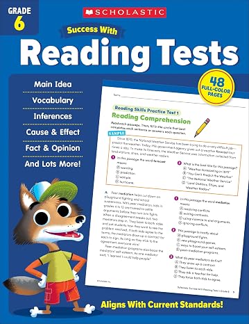 Scholastic Success with Reading Tests Grade 6 Workbook