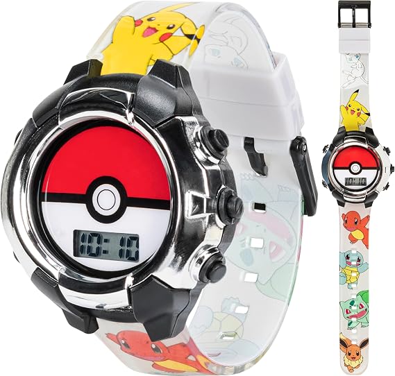 Accutime Kids Pokemon Digital LCD Quartz Watch for Boys, Girls, and Adults All Ages