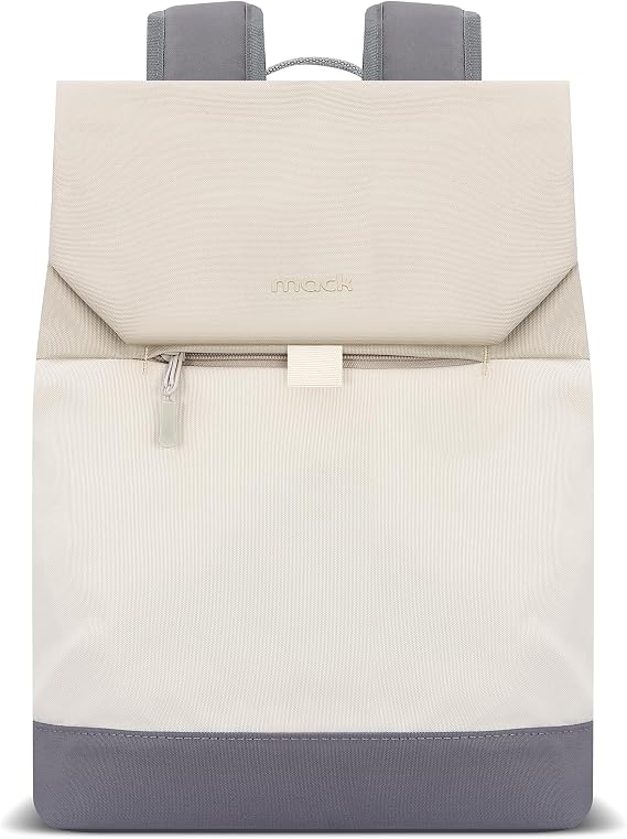 Mack Zen Eco MCE-1305 Sırt Çantası - Macbook Çantası, Hırsızlığa Karşı Koruma, Küçük, Mini, 13-14 inç Laptop, Günlük ve İş Kullanımı, Şık Tasarım, Üniversite ve Okul İçin, Bej