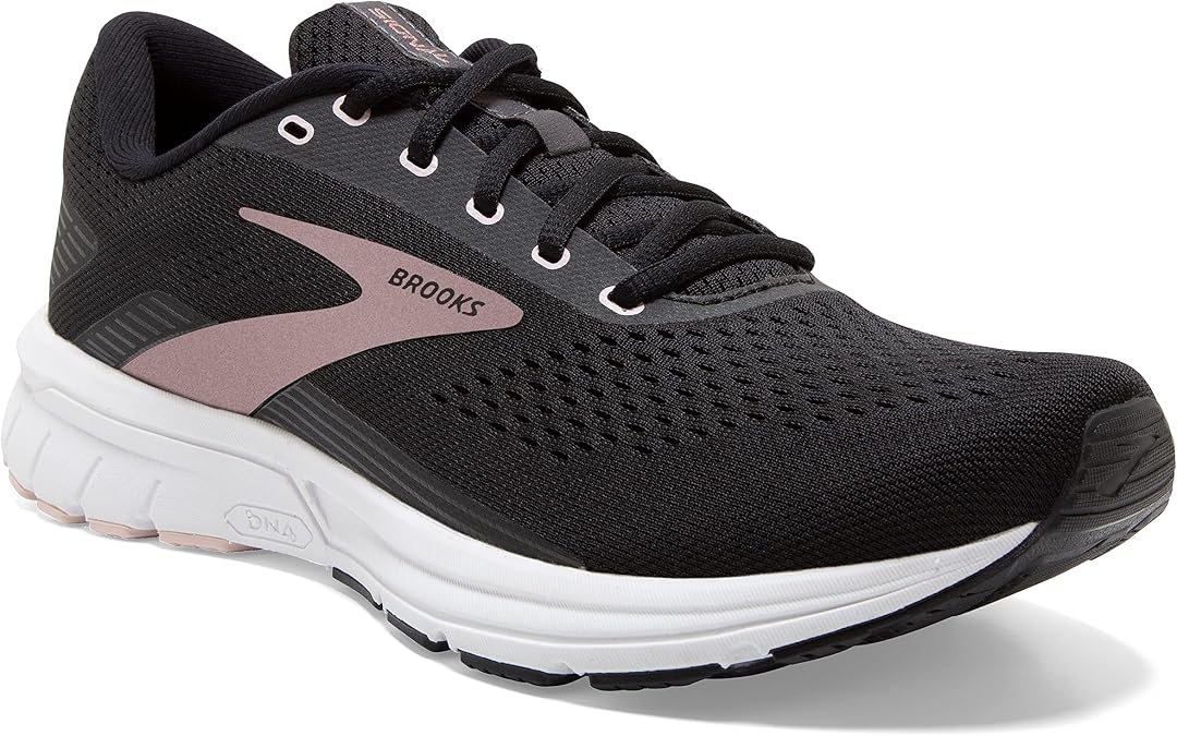Brooks Women's Signal 3 Running Shoe - Black/Primrose Pink/Blackened Pearl - 7 Medium